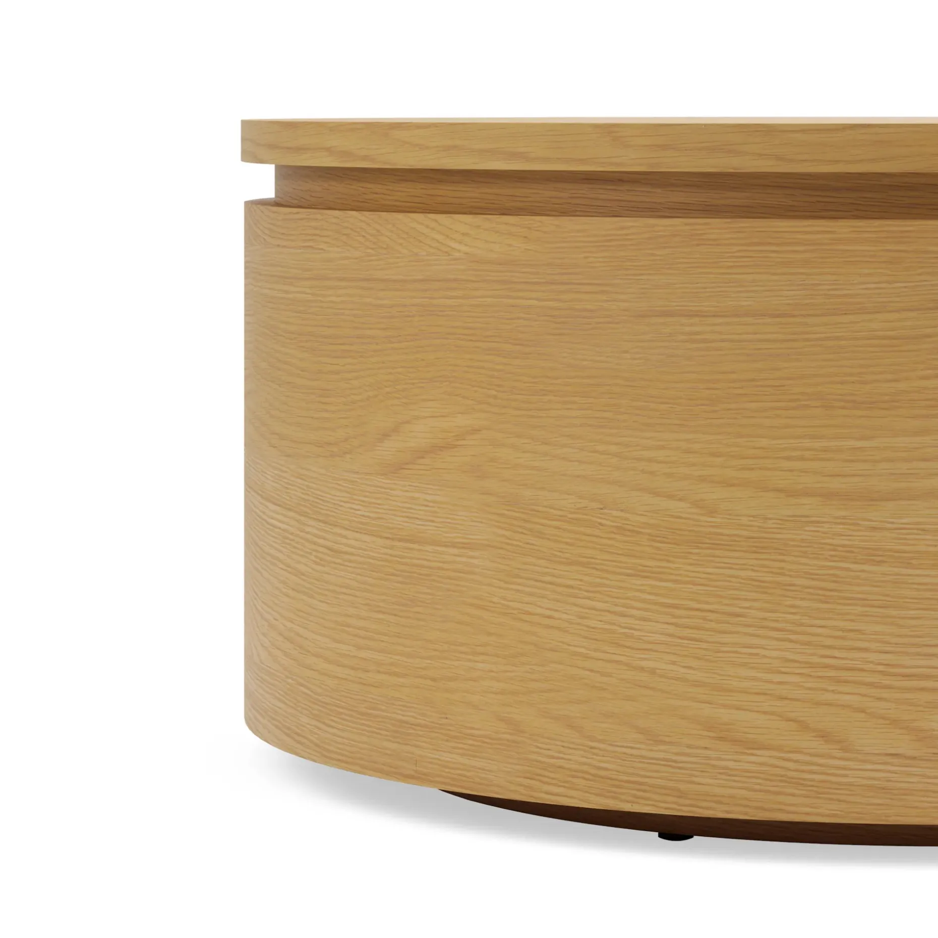 Maren 32" Storage Coffee Table - Natural Oak