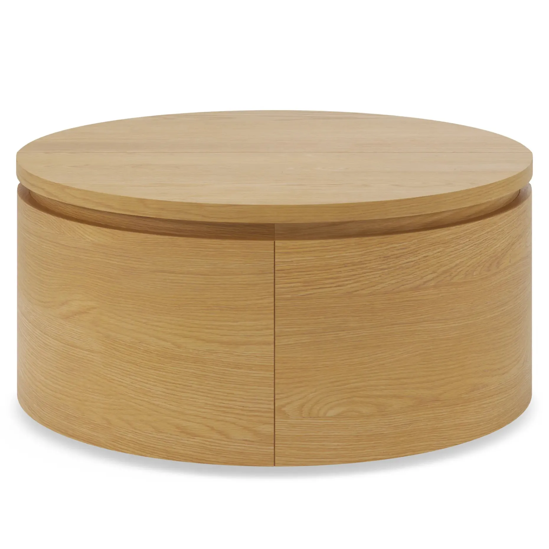 Maren 32" Storage Coffee Table - Natural Oak
