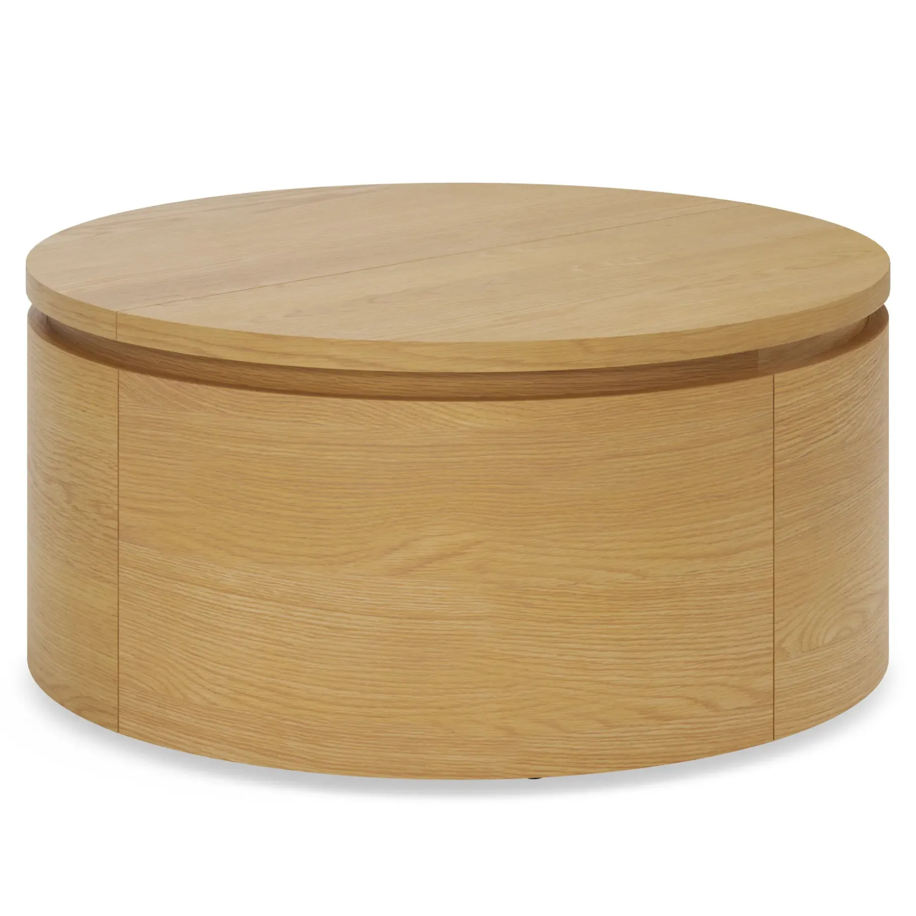 Maren 32" Storage Coffee Table - Natural Oak