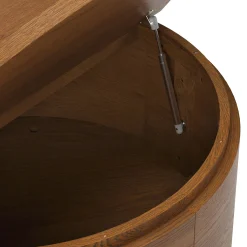 Maren 32" Storage Coffee Table - Smoked Oak
