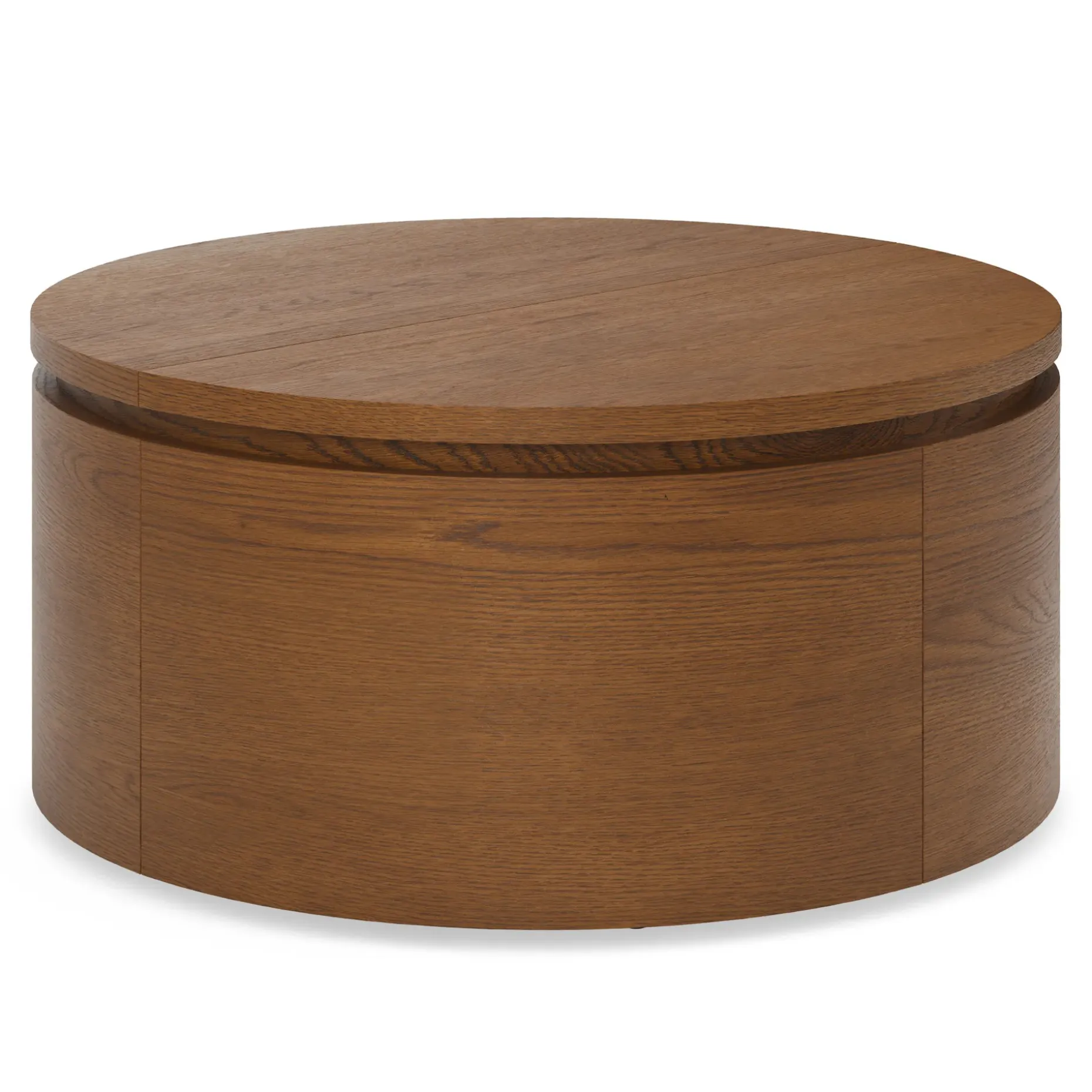 Maren 32" Storage Coffee Table - Smoked Oak