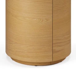 Maren Storage Side Table - Natural Oak