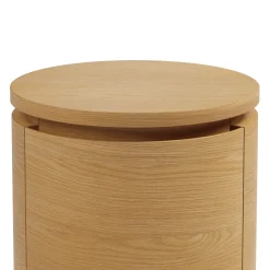 Maren Storage Side Table - Natural Oak