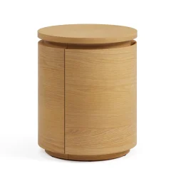 Maren Storage Side Table - Natural Oak