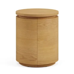 Maren Storage Side Table - Natural Oak