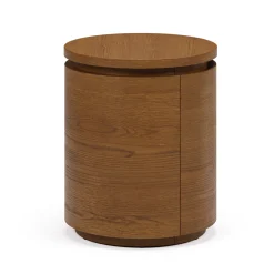 Maren Storage Side Table - Smoked Oak
