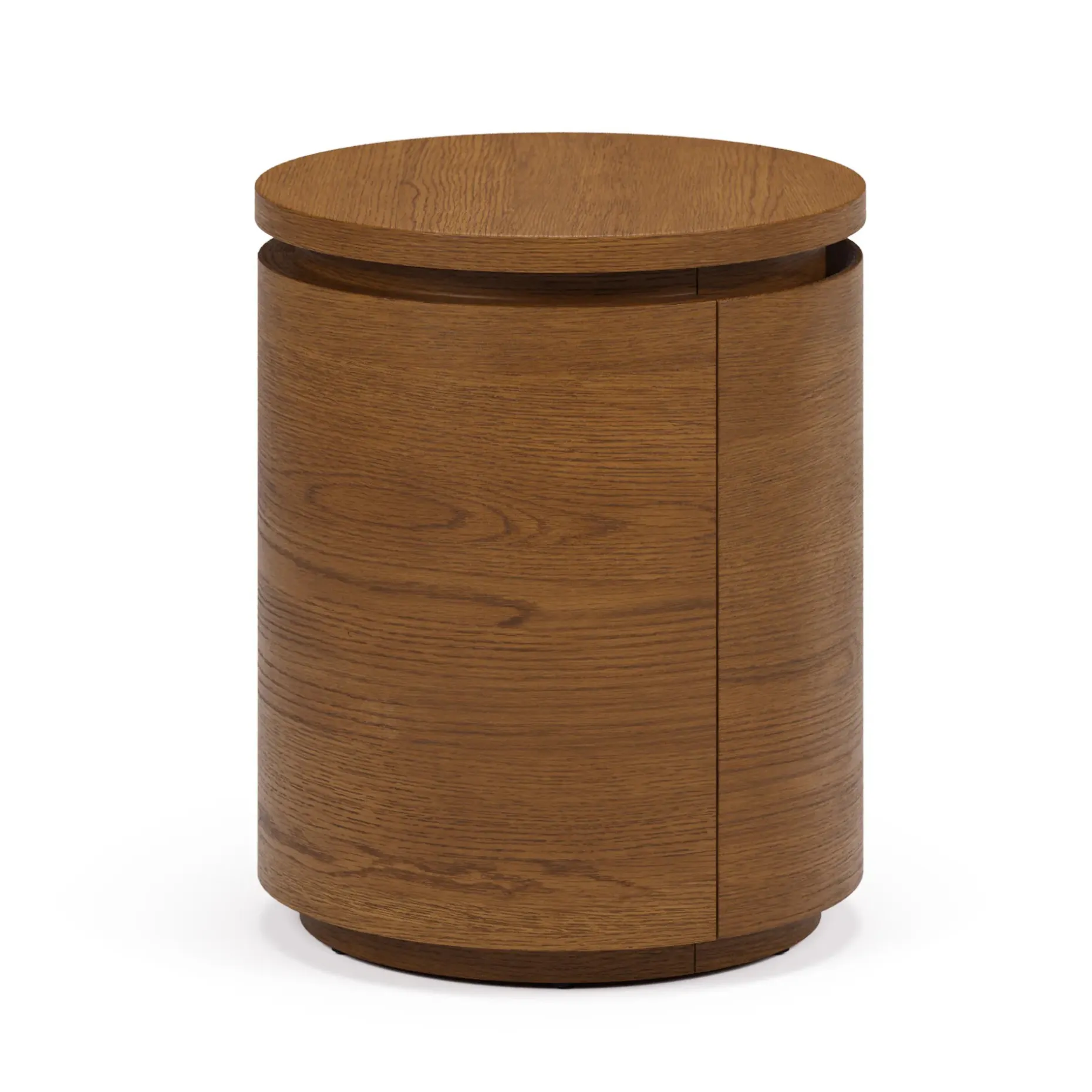 Maren Storage Side Table - Smoked Oak