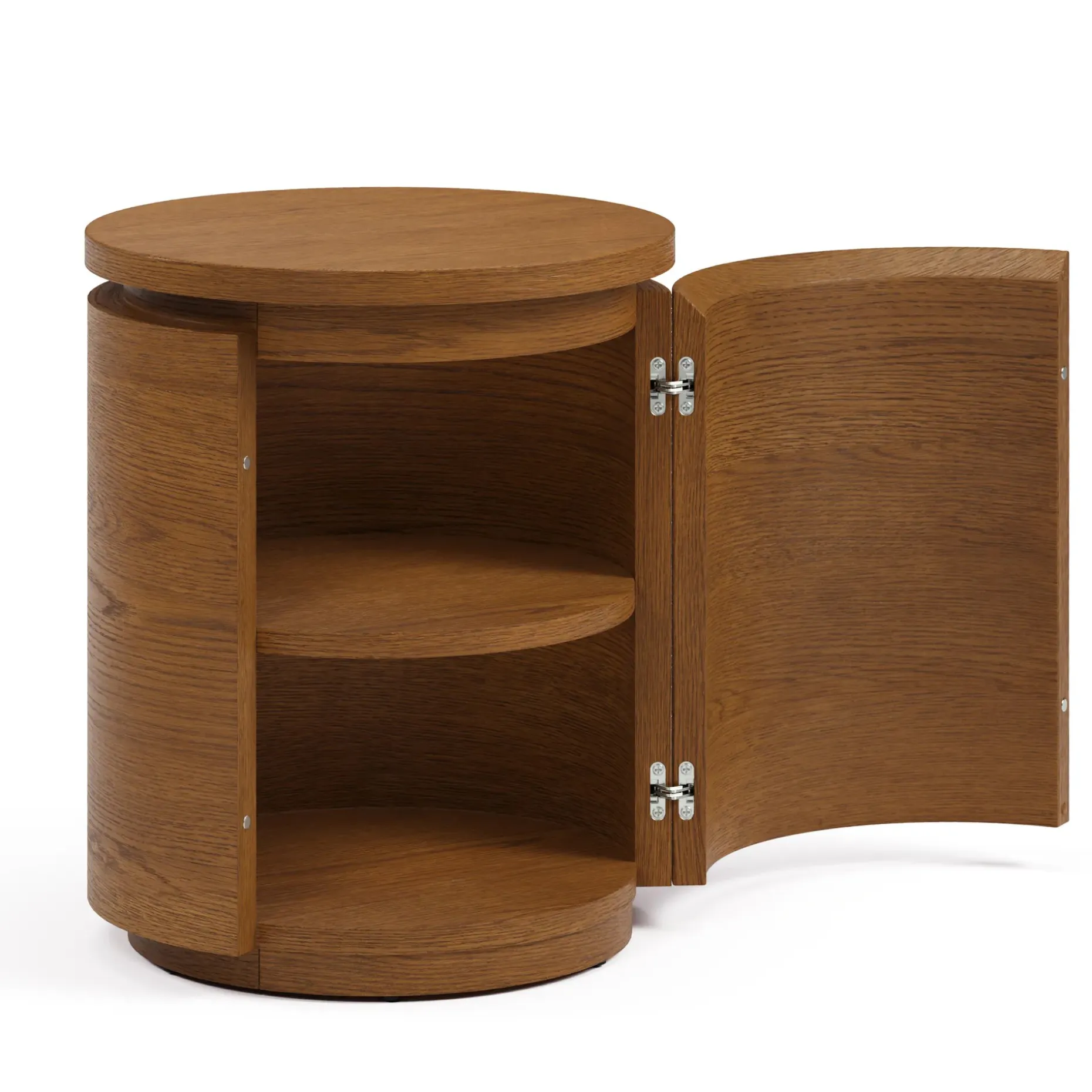 Maren Storage Side Table - Smoked Oak