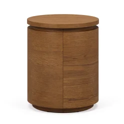 Maren Storage Side Table - Smoked Oak
