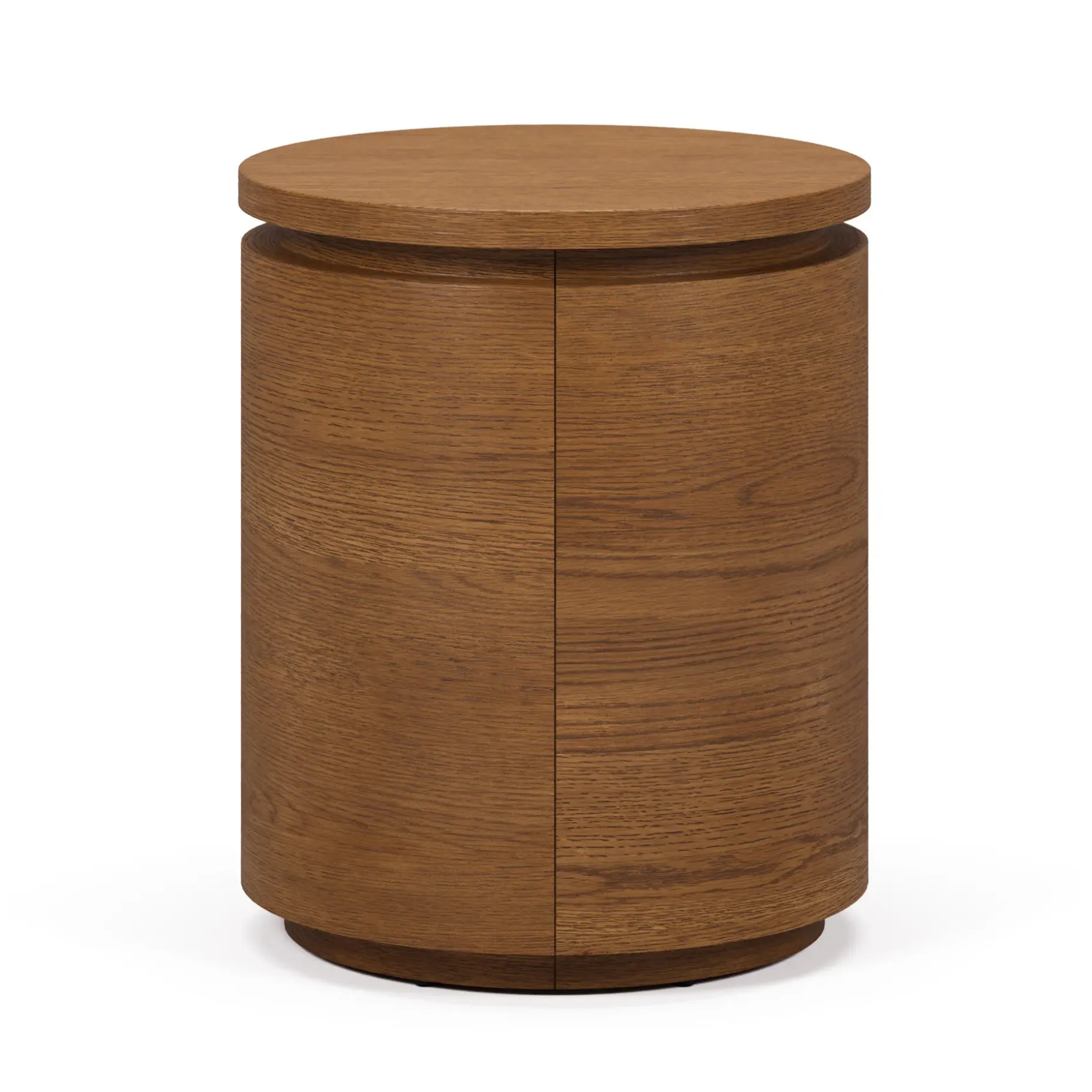 Maren Storage Side Table - Smoked Oak