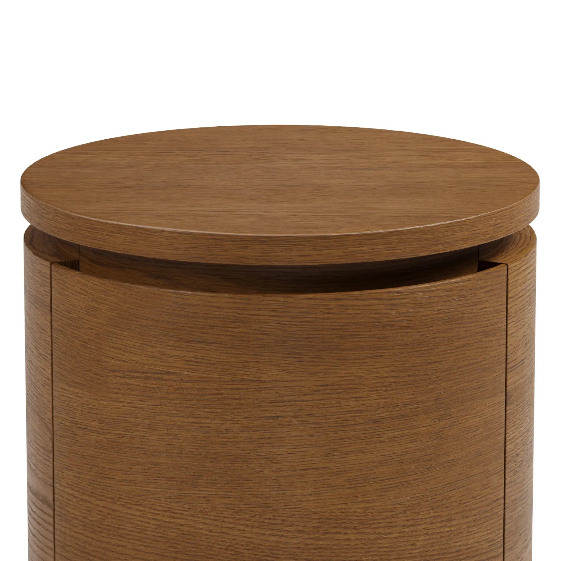 Maren Storage Side Table - Smoked Oak