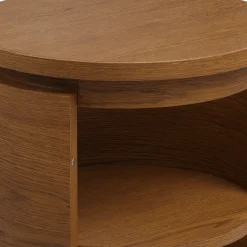 Maren Storage Side Table - Smoked Oak