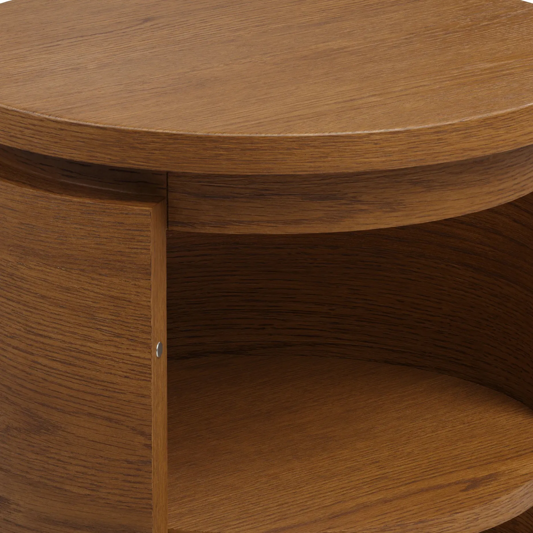 Maren Storage Side Table - Smoked Oak