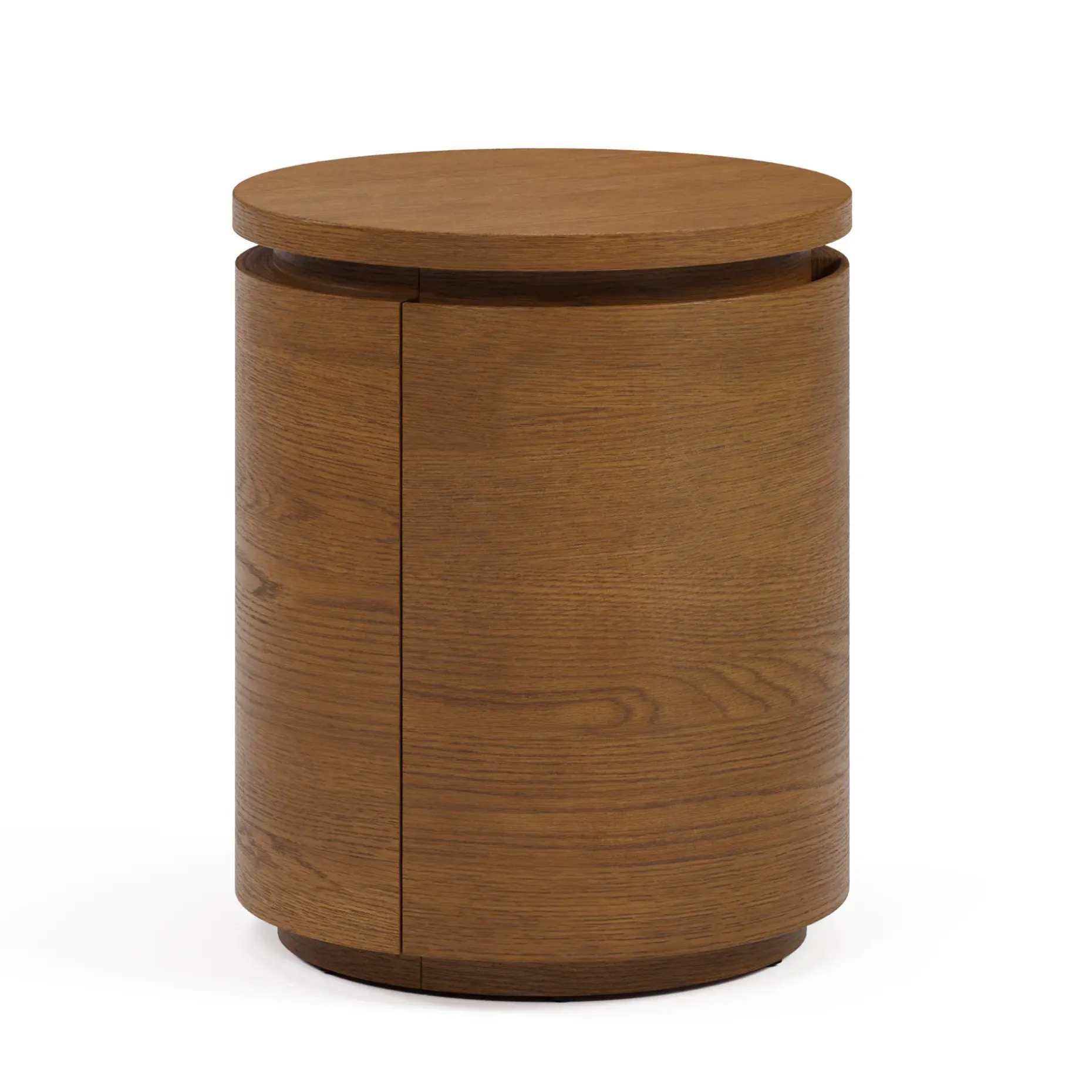 Maren Storage Side Table - Smoked Oak