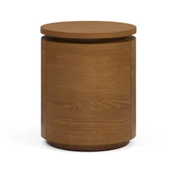 Maren Storage Side Table - Smoked Oak