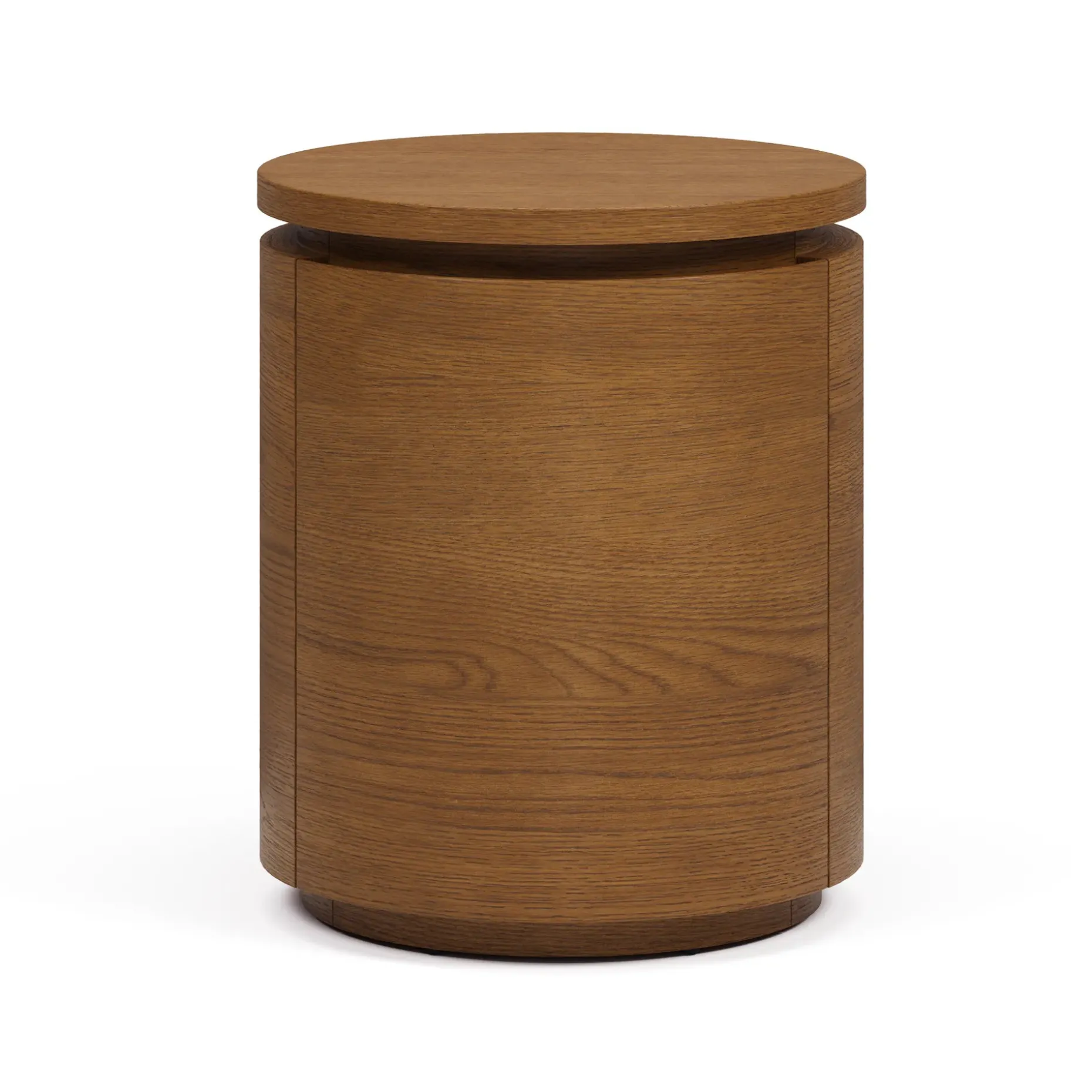 Maren Storage Side Table - Smoked Oak