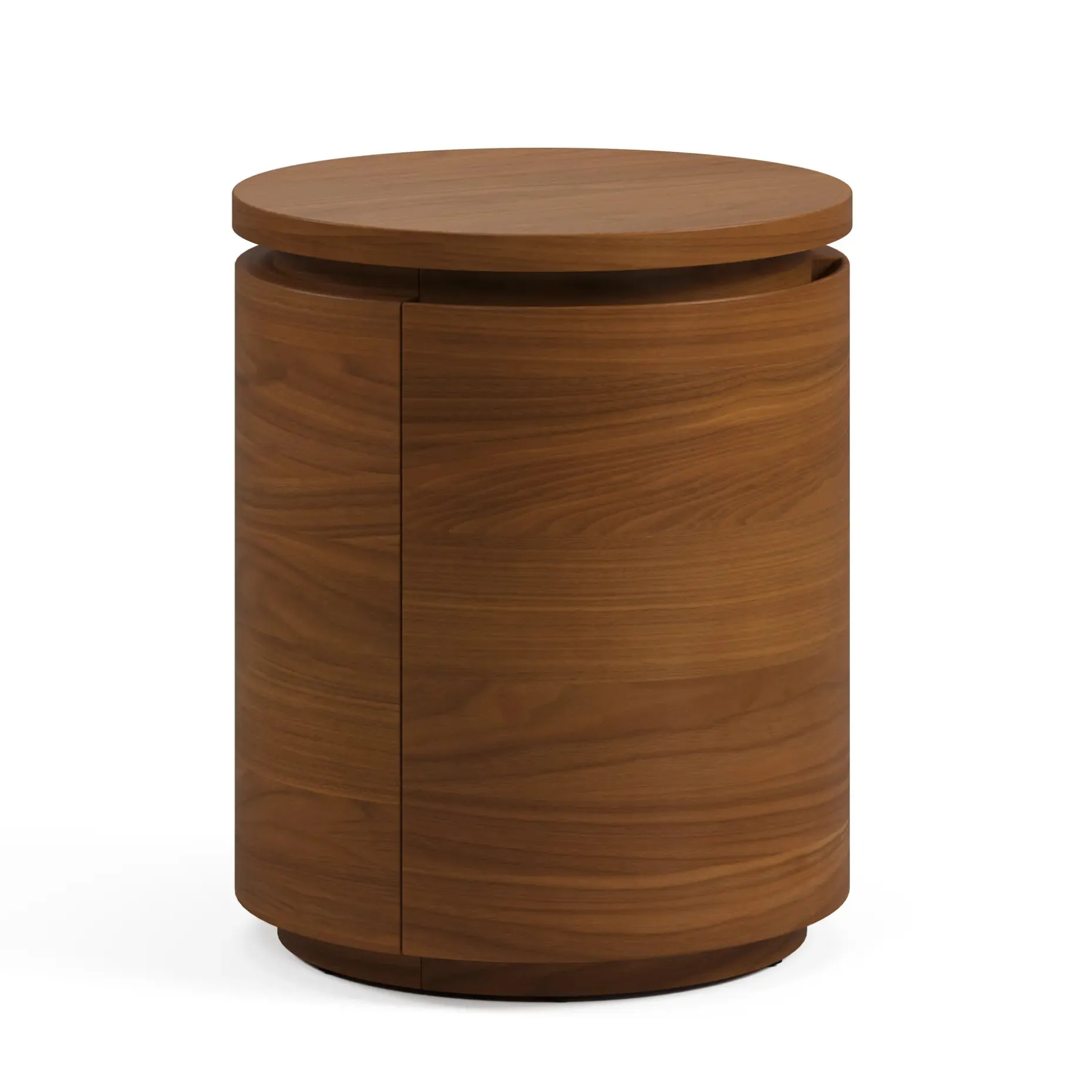 Maren Storage Side Table - Walnut