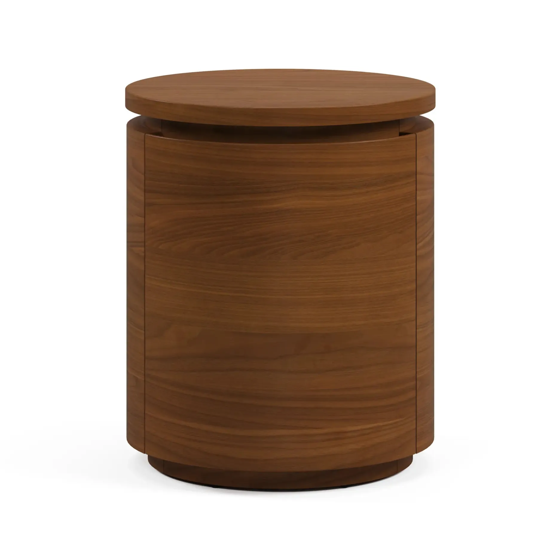 Maren Storage Side Table - Walnut