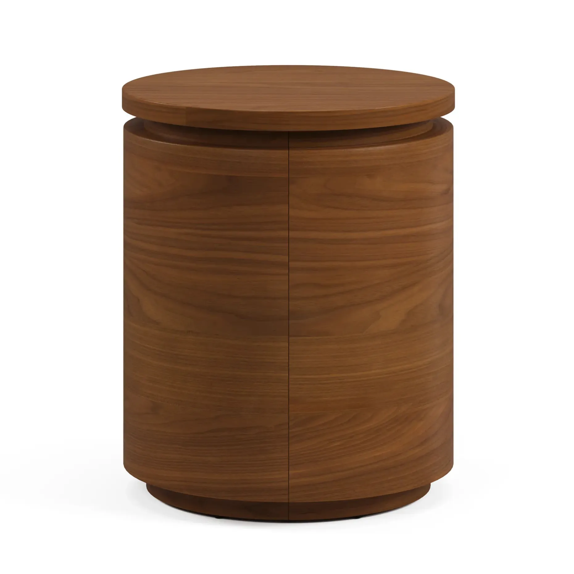 Maren Storage Side Table - Walnut