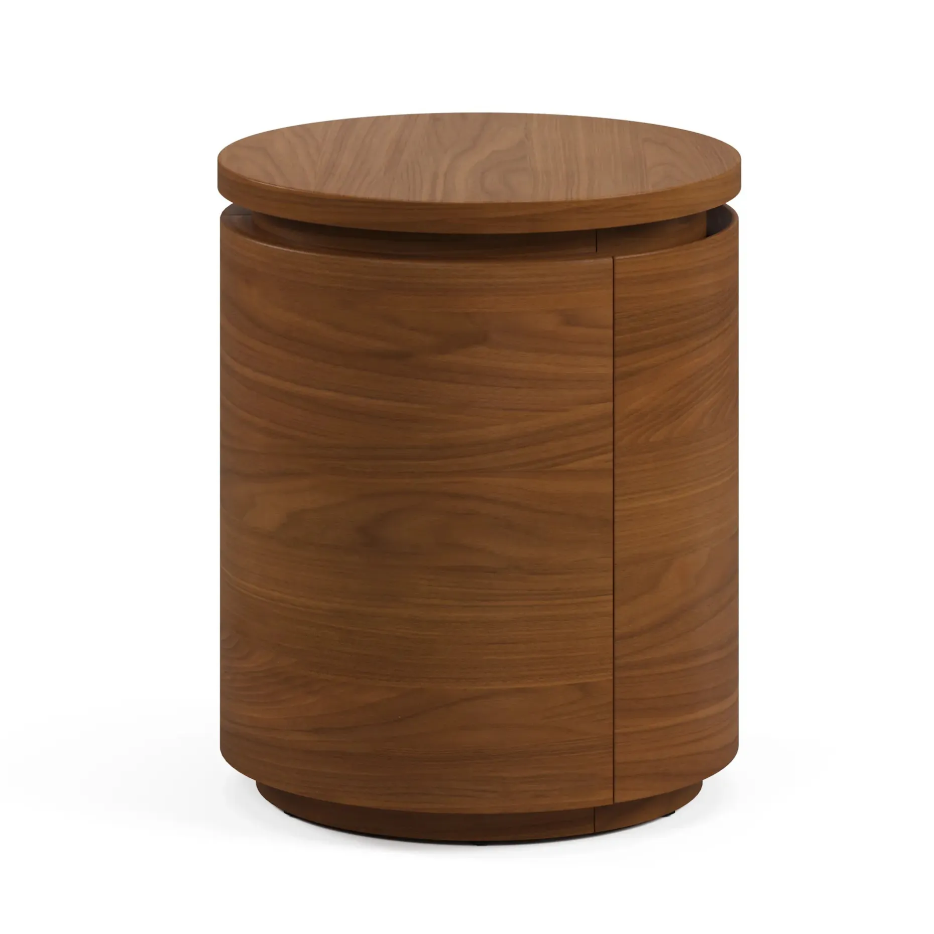Maren Storage Side Table - Walnut