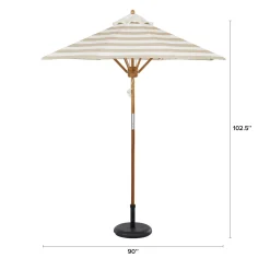 Maria Umbrella - Stripe Taupe