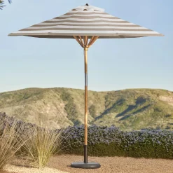 Maria Umbrella - Stripe Taupe