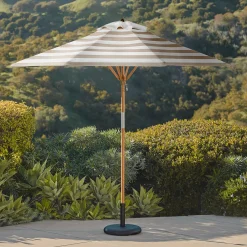 Maria Umbrella - Stripe Taupe