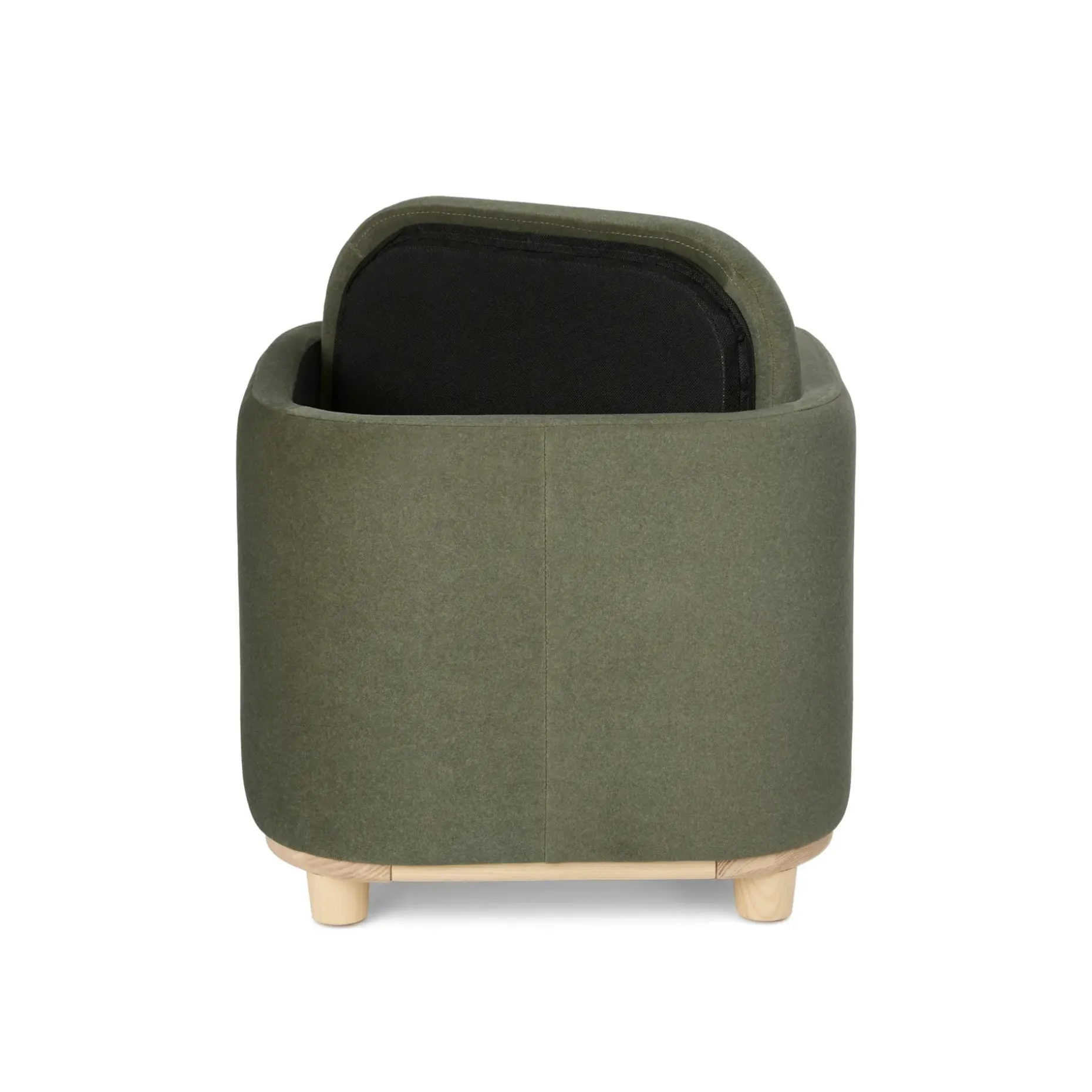 Maribo 19" Storage Ottoman - Felted Green