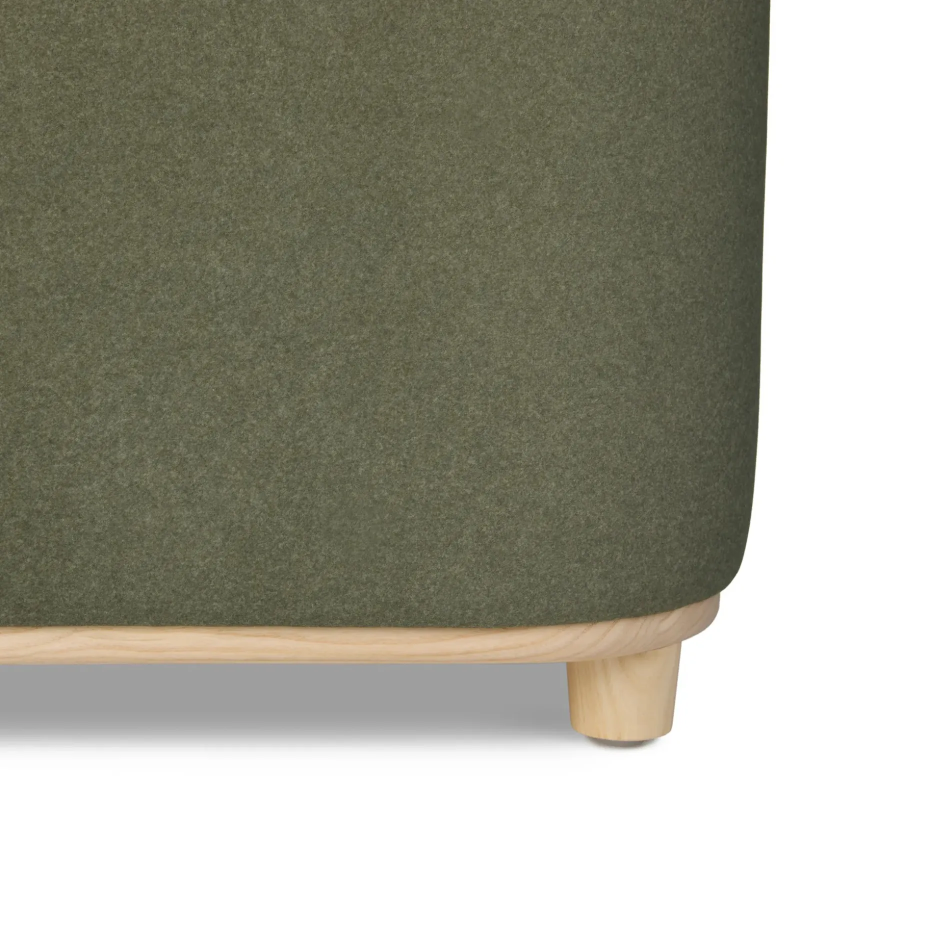 Maribo 19" Storage Ottoman - Felted Green