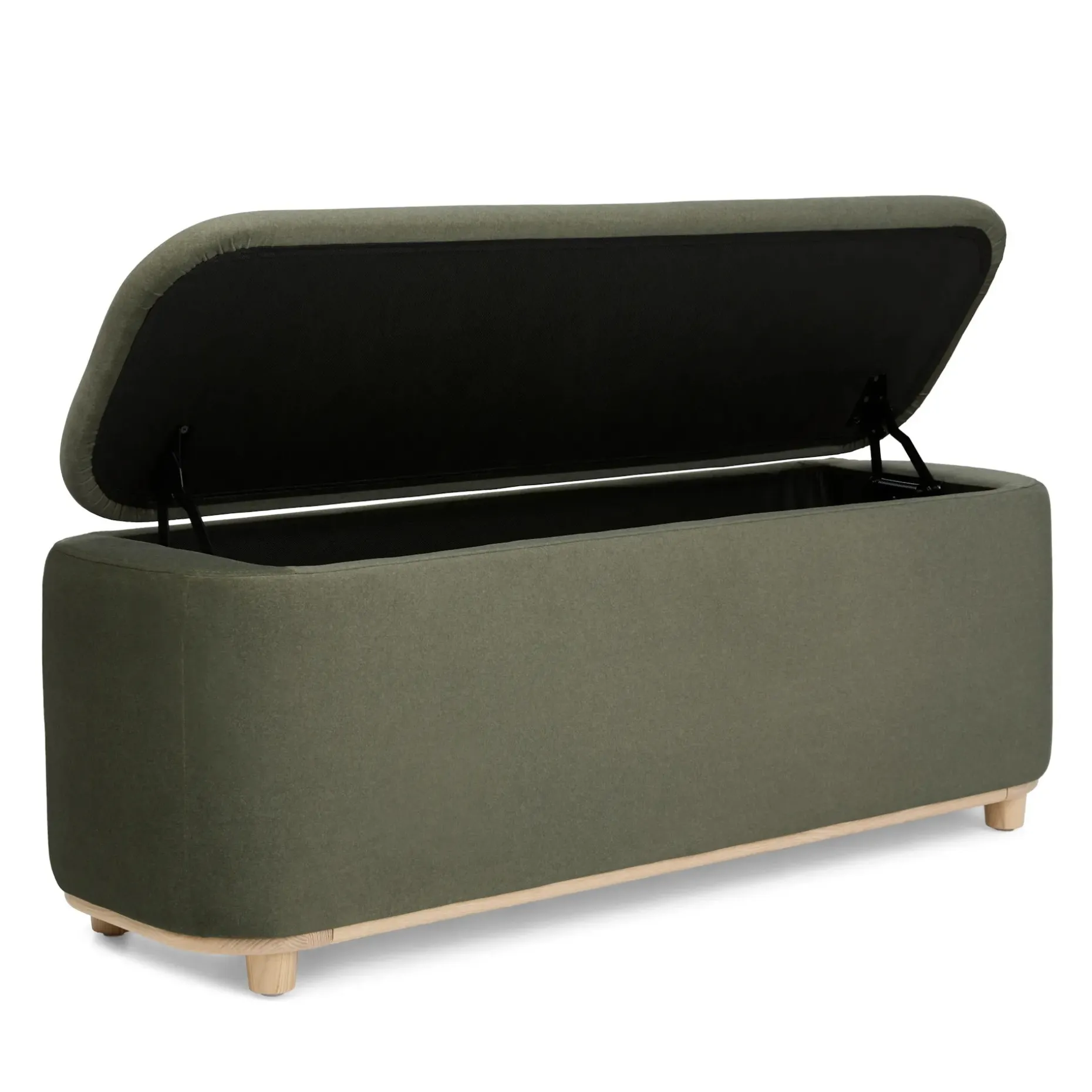 Maribo 48" Storage Ottoman - Felted Green