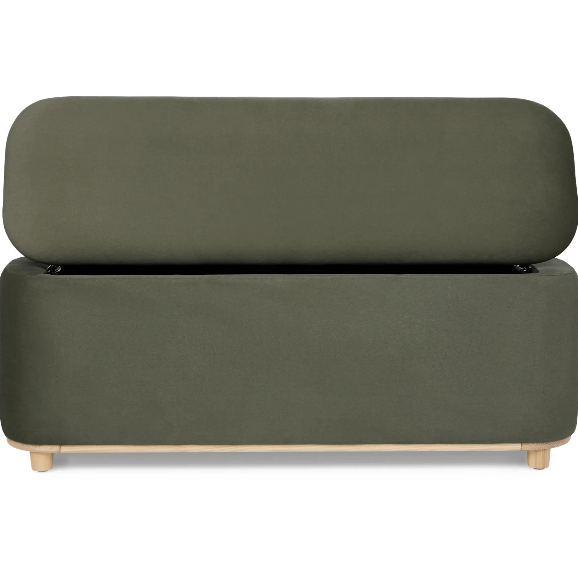 Maribo 48" Storage Ottoman - Felted Green