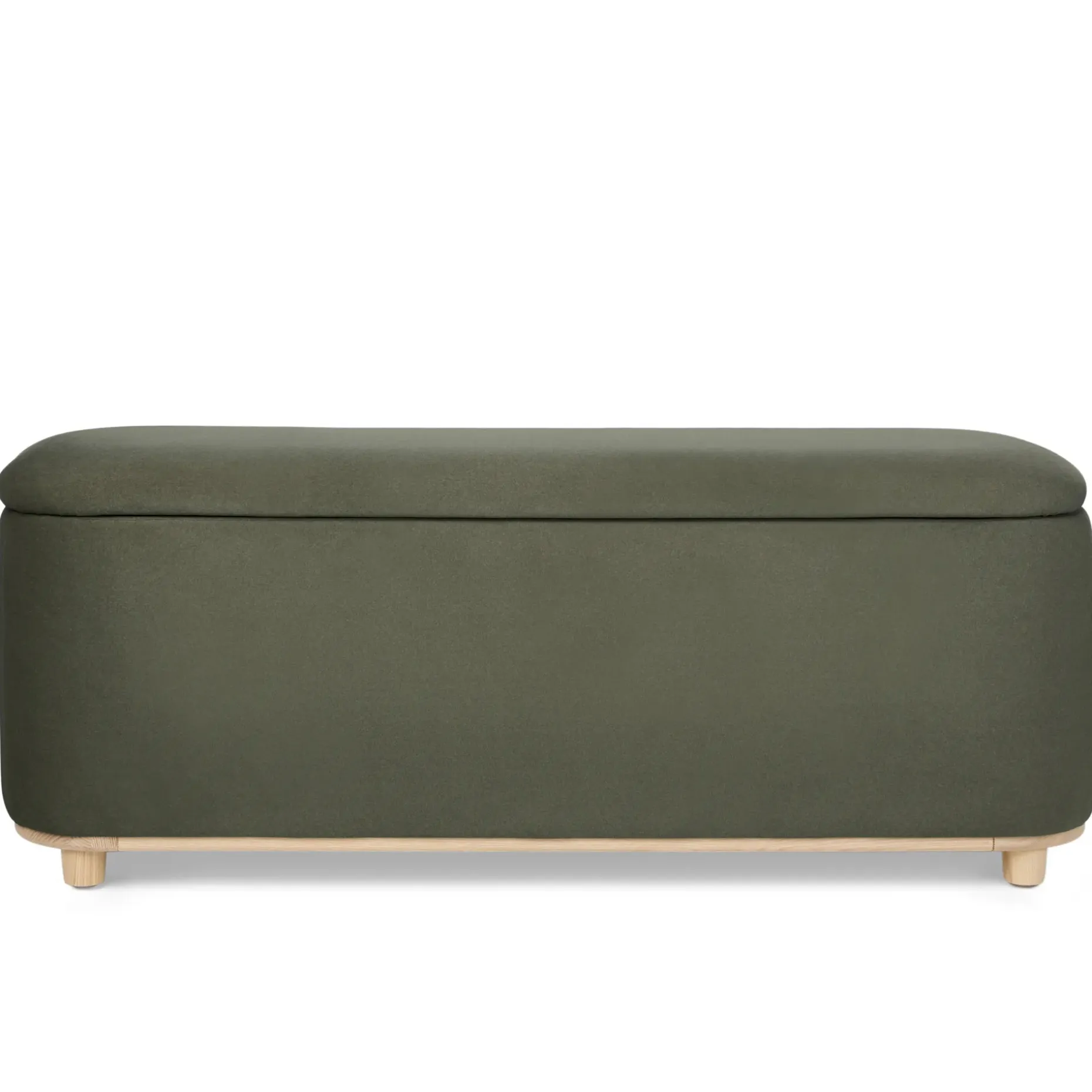 Maribo 48" Storage Ottoman - Felted Green