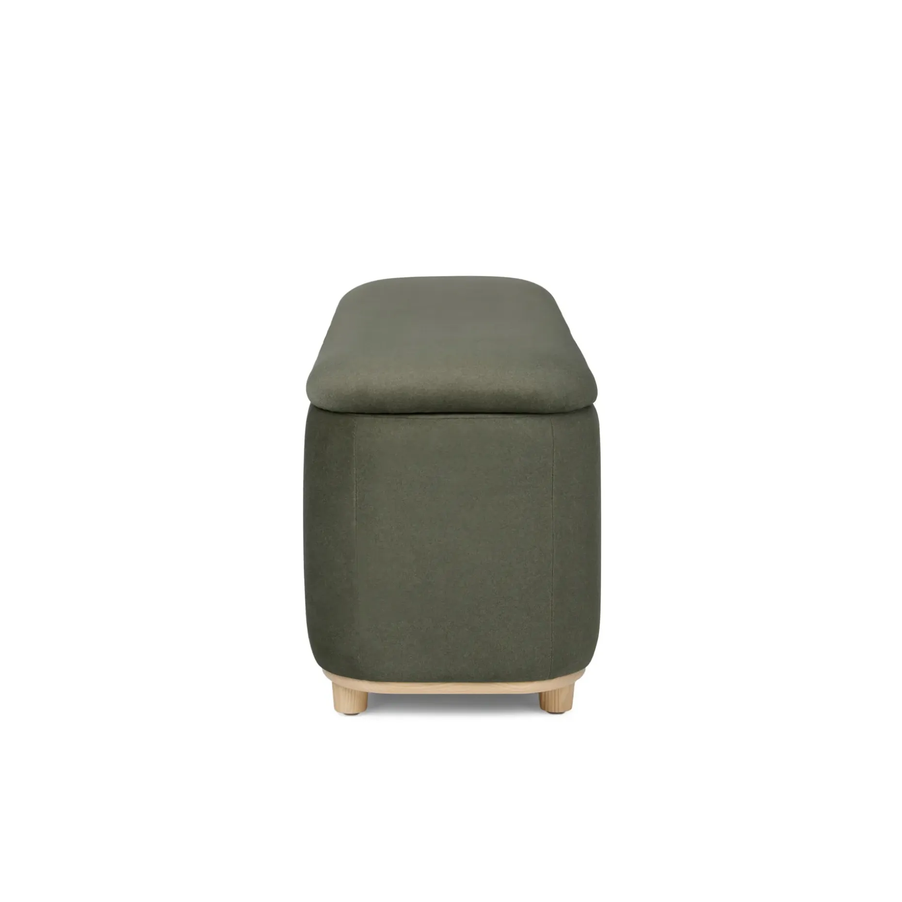 Maribo 48" Storage Ottoman - Felted Green
