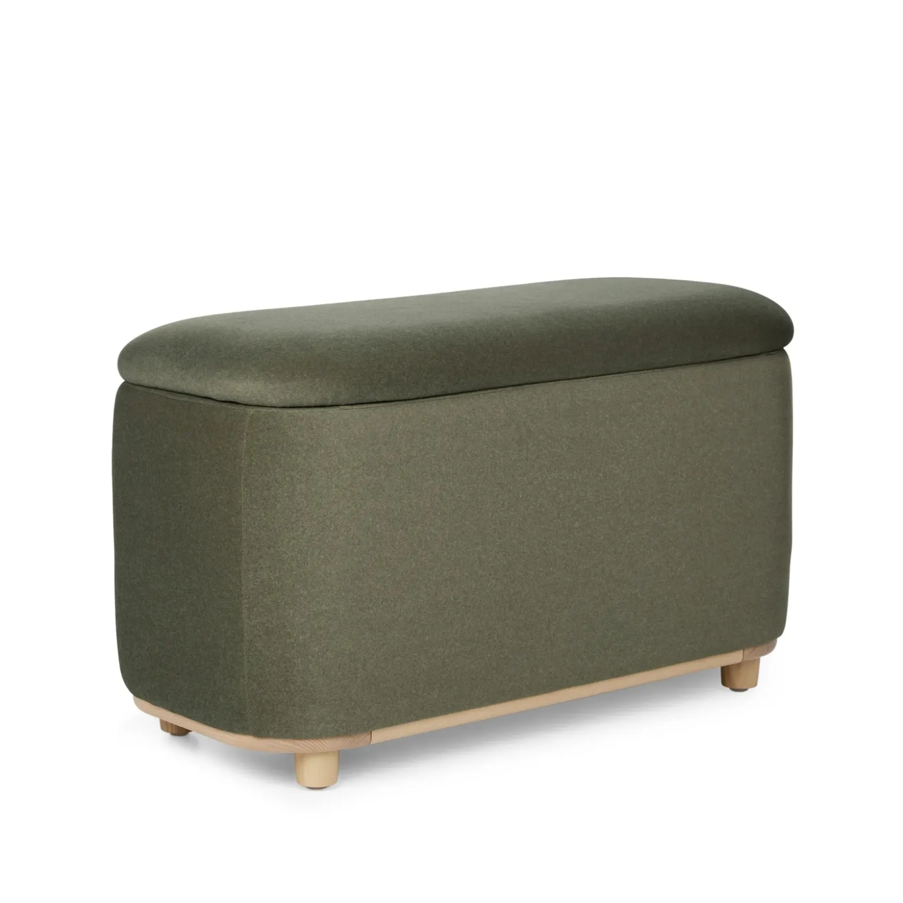Maribo 32" Storage Ottoman - Felted Green