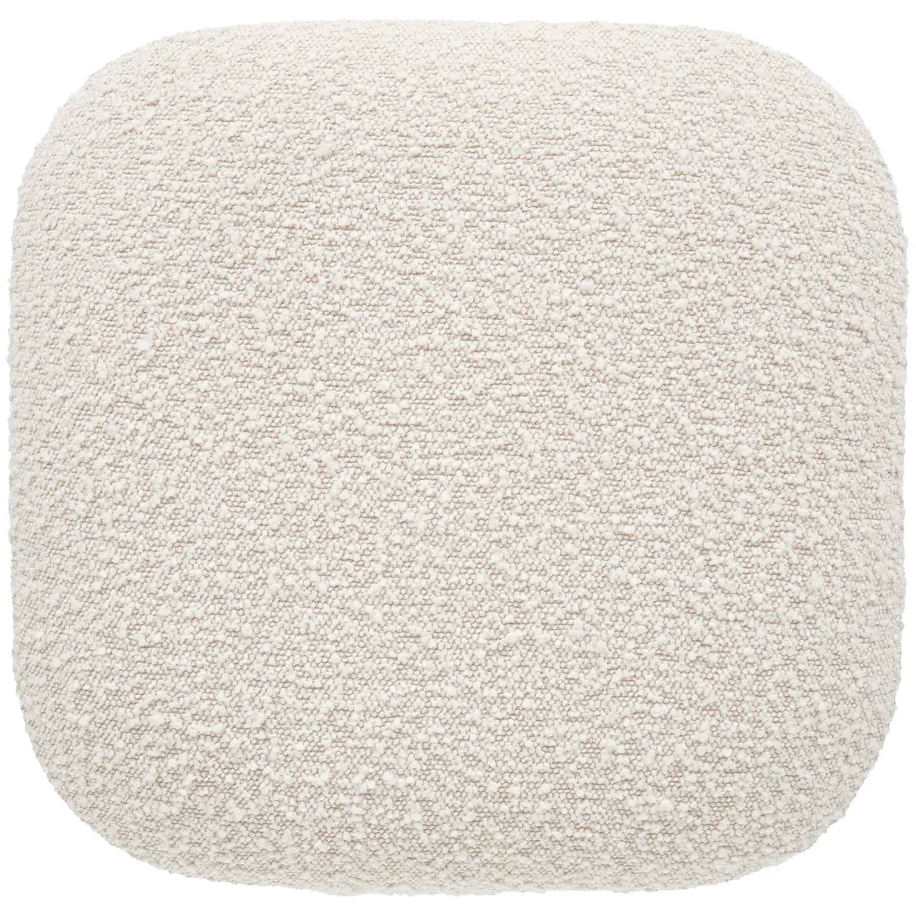Maribo 19" Storage Ottoman - Ivory Bouclé