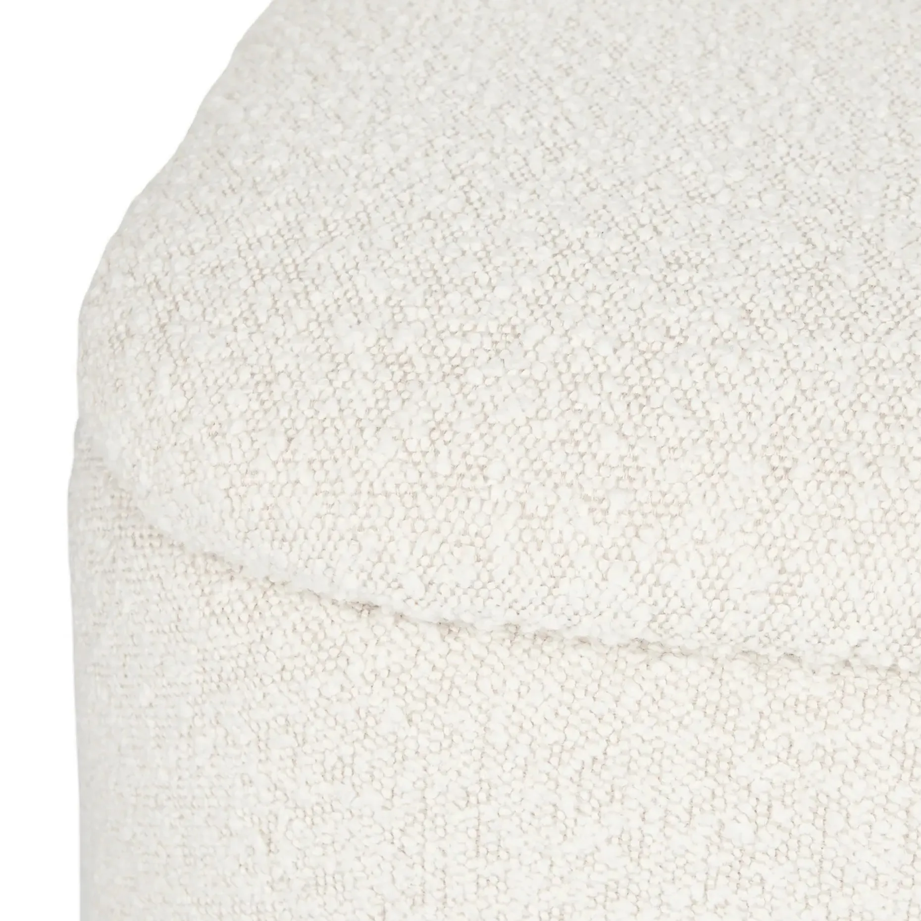 Maribo 19" Storage Ottoman - Ivory Bouclé