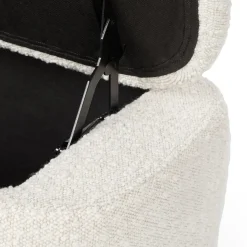 Maribo 32" Storage Ottoman - Ivory Bouclé