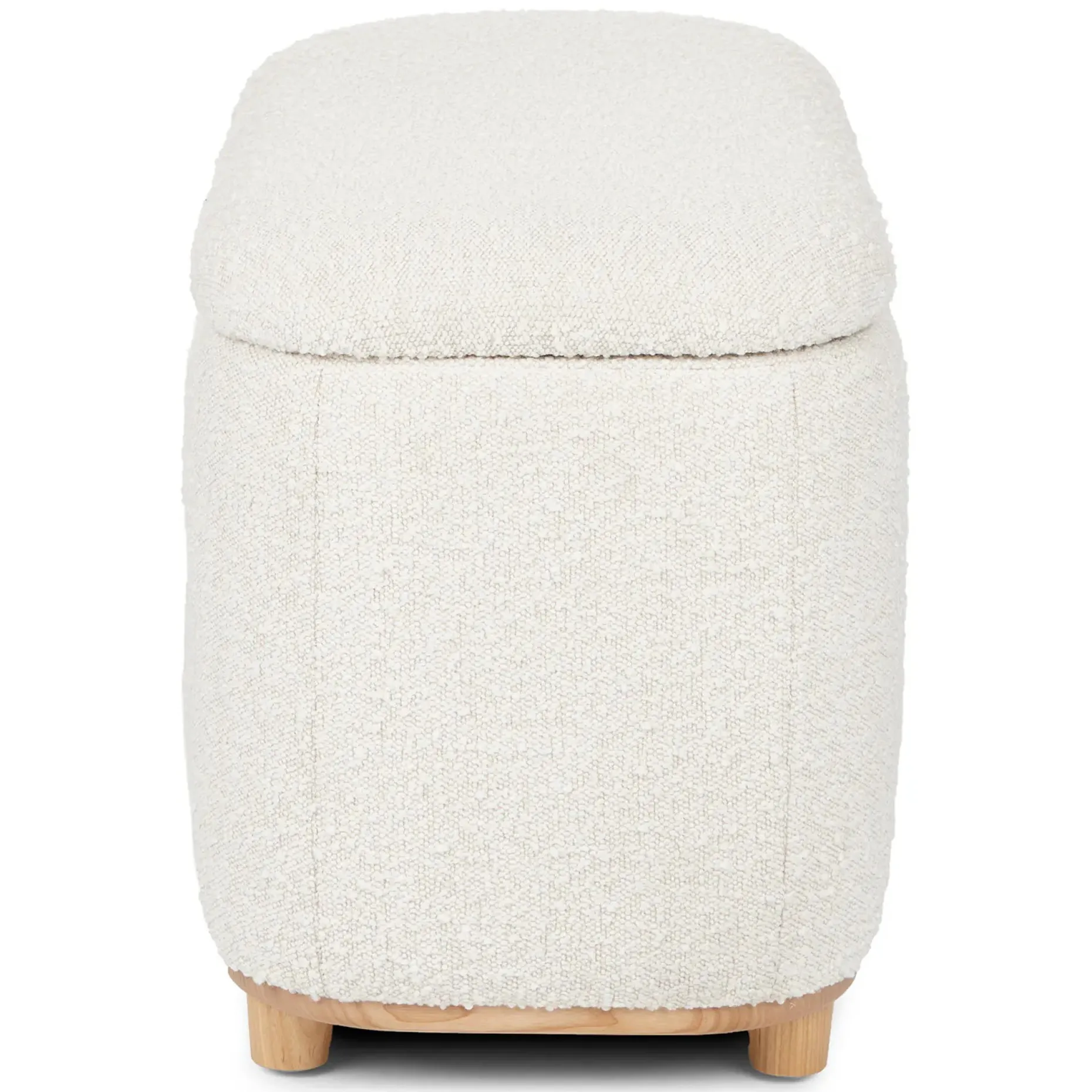 Maribo 32" Storage Ottoman - Ivory Bouclé