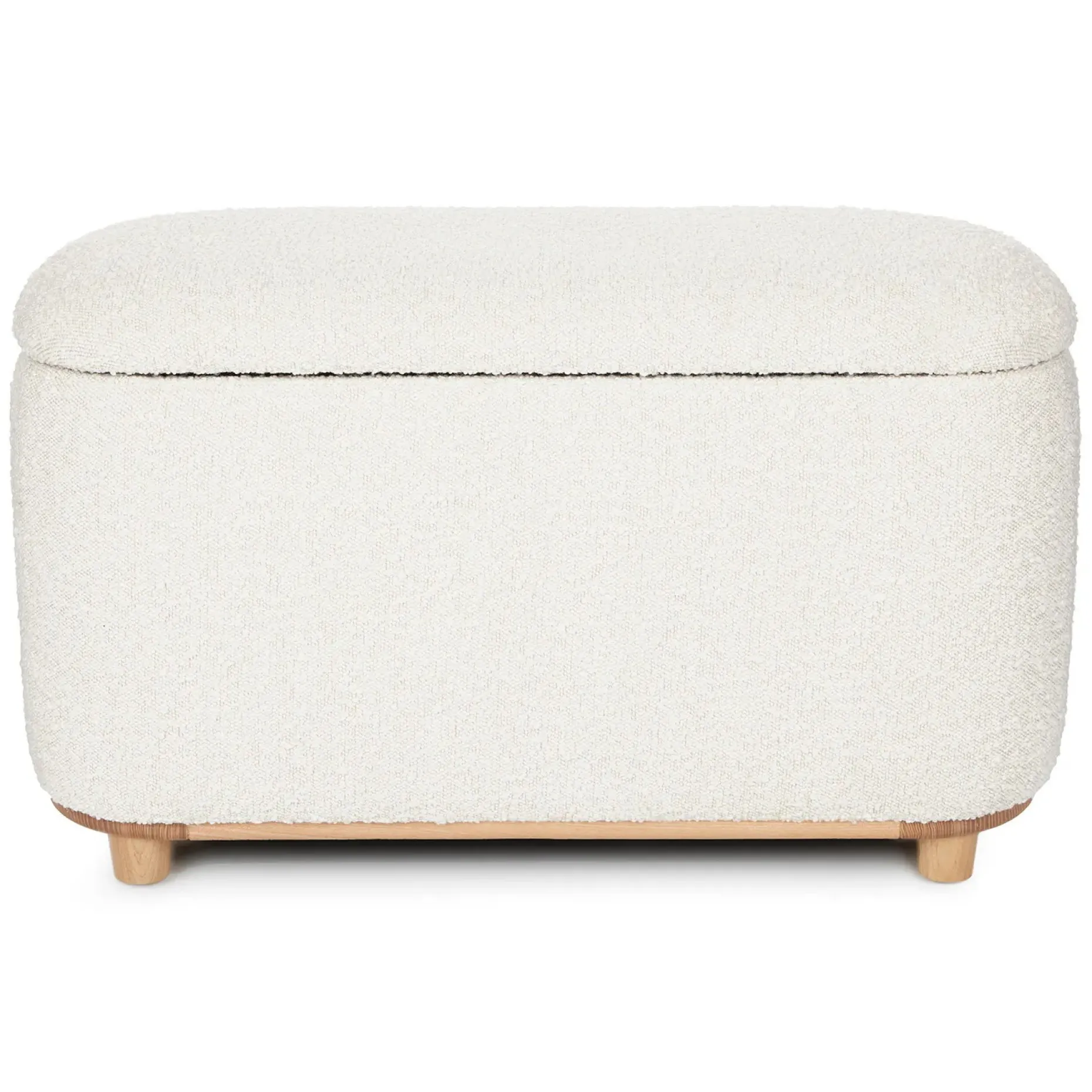 Maribo 32" Storage Ottoman - Ivory Bouclé