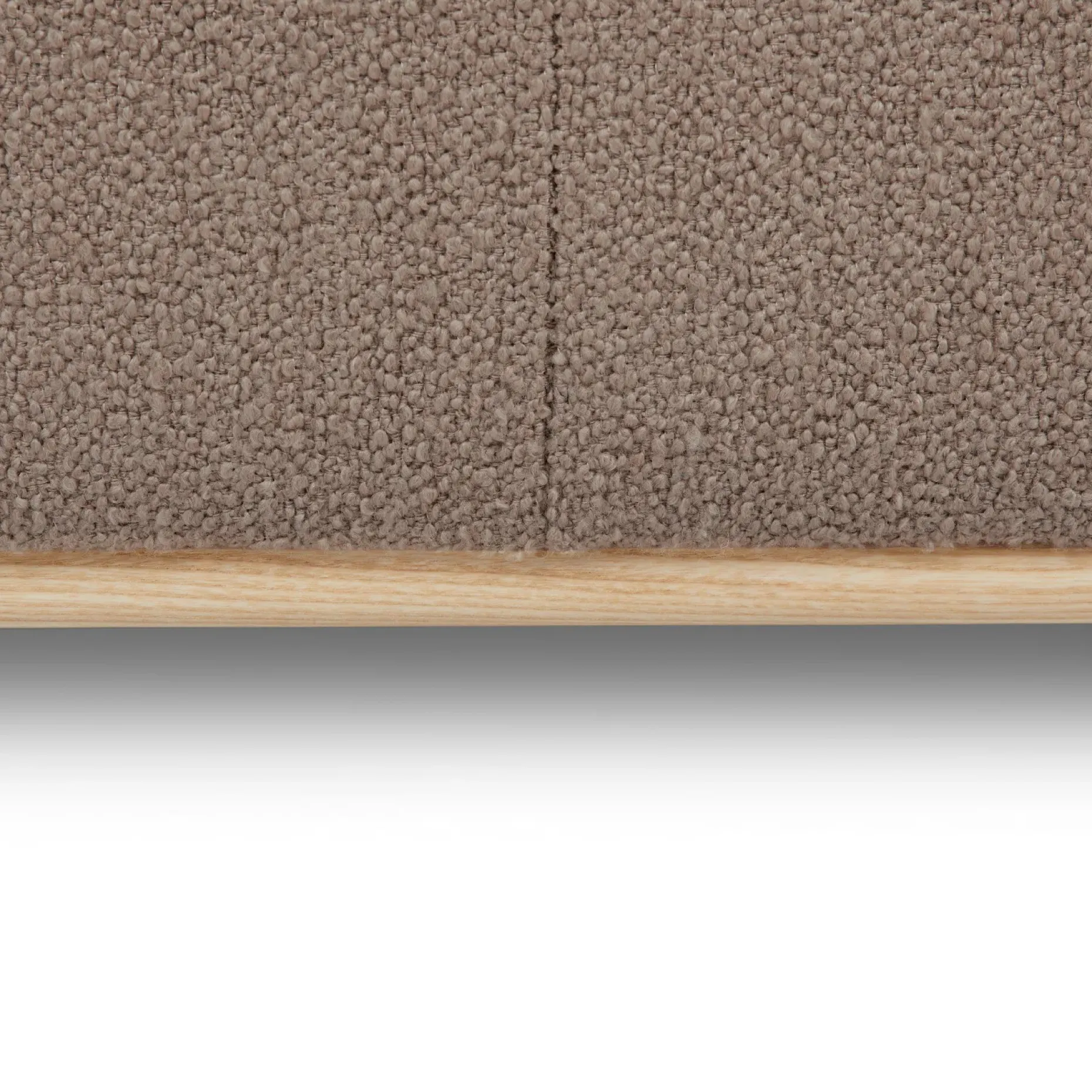 Maribo 19" Storage Ottoman - Sandstone Wool Bouclé