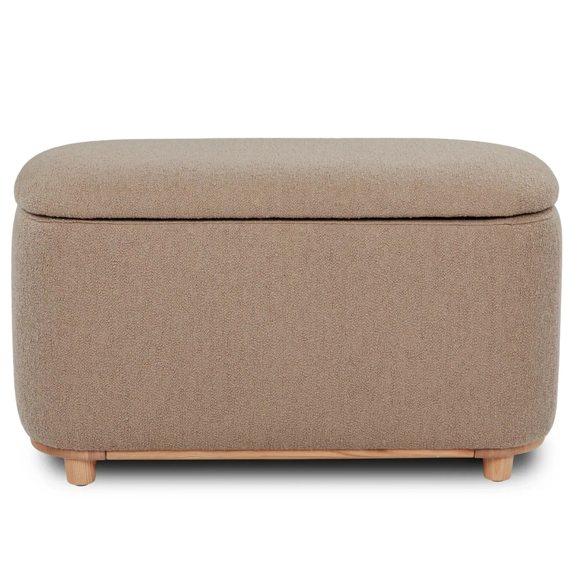 Maribo 32" Storage Ottoman - Sandstone Wool Bouclé