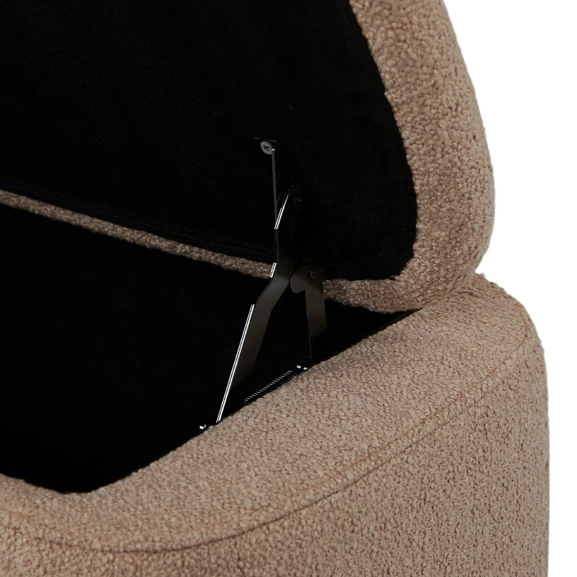 Maribo 32" Storage Ottoman - Sandstone Wool Bouclé