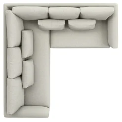 Marina 92" Corner Sectional - Clover Ivory