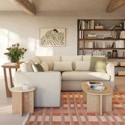 Marina 92" Corner Sectional - Clover Ivory