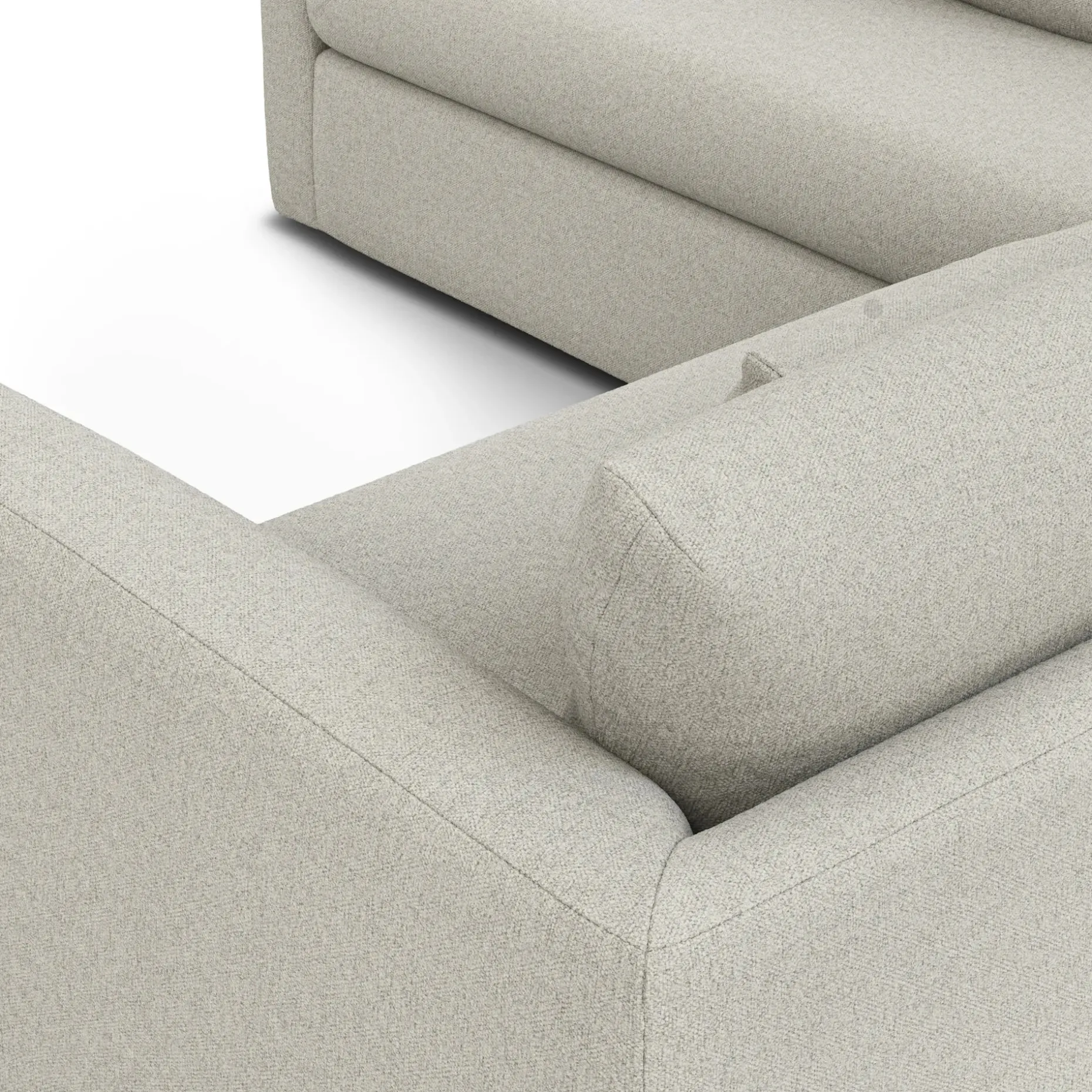 Marina 92" Corner Sectional - Clover Ivory