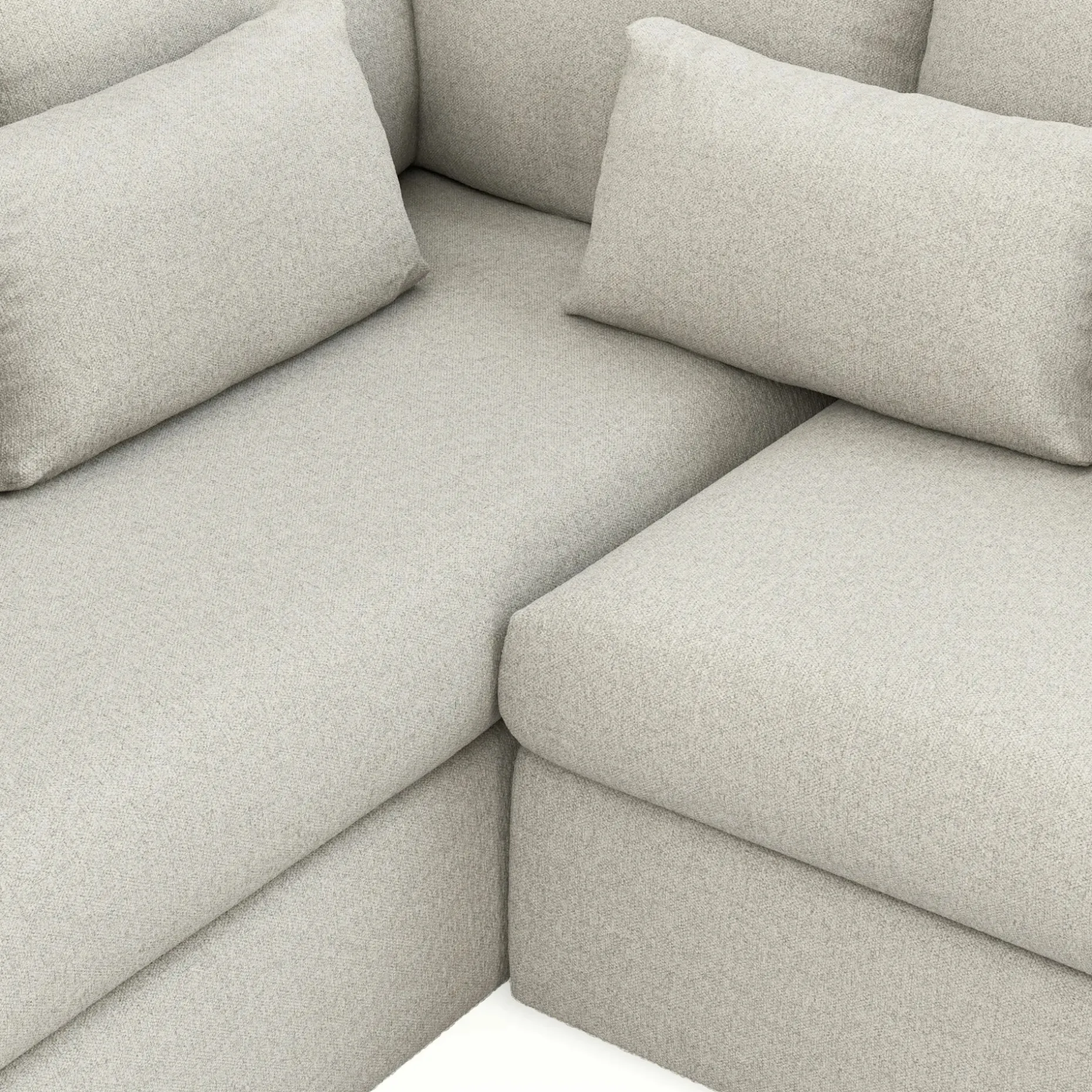 Marina 92" Corner Sectional - Clover Ivory