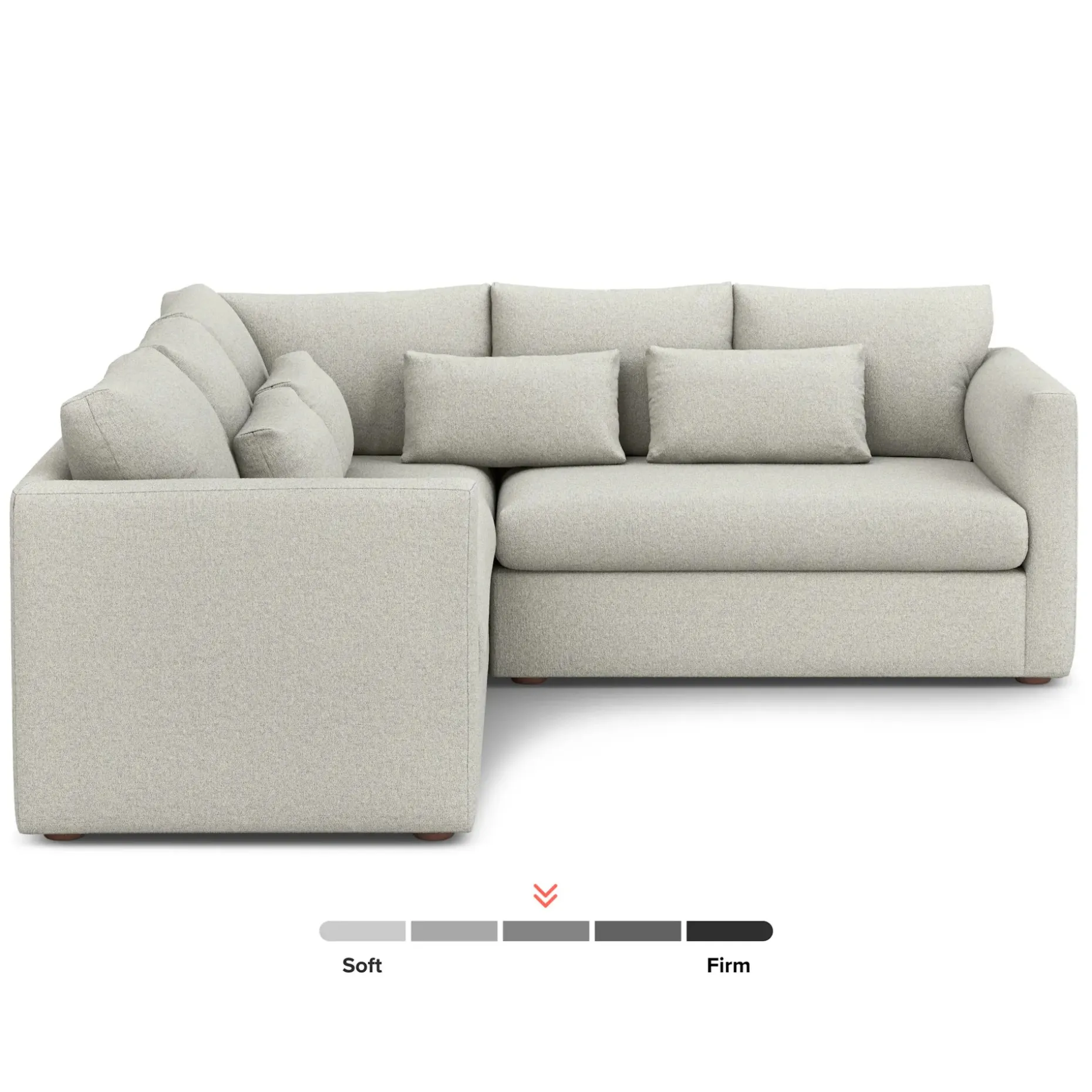 Marina 92" Corner Sectional - Clover Ivory
