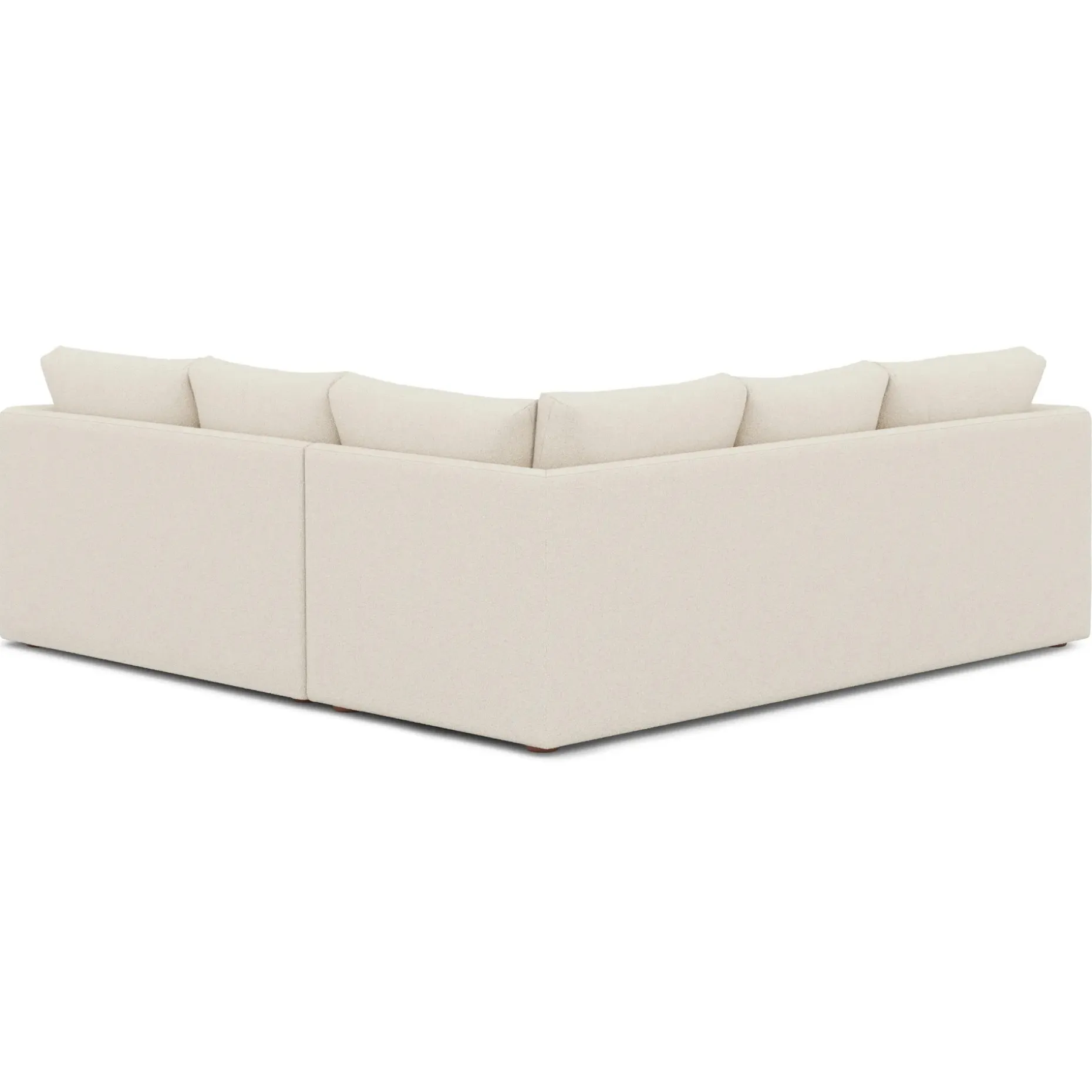 Marina 92" Corner Sectional - Ivory Wool Bouclé