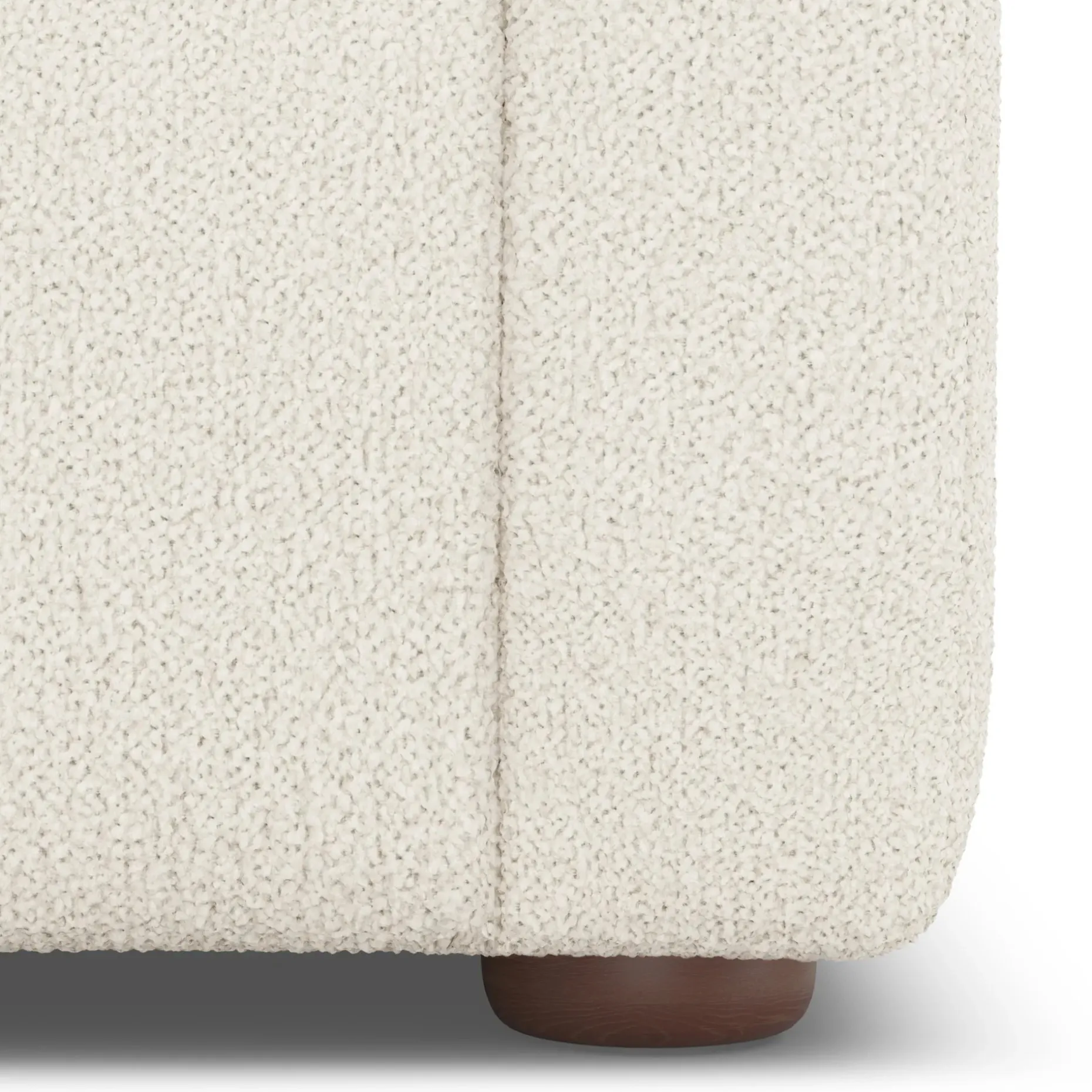 Marina 92" Corner Sectional - Ivory Wool Bouclé