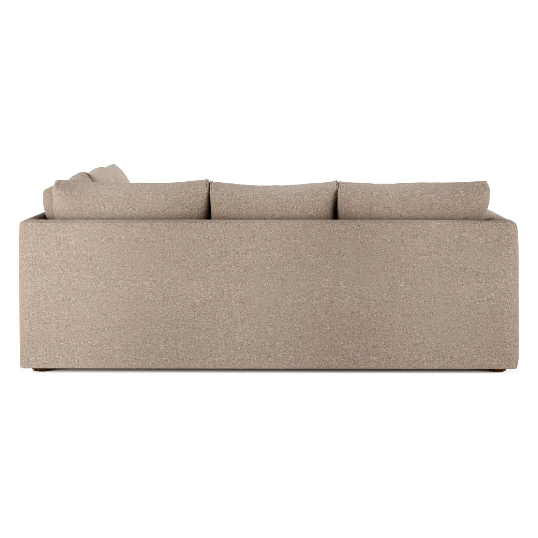 Marina 92" Corner Sectional - Sandstone Wool Bouclé